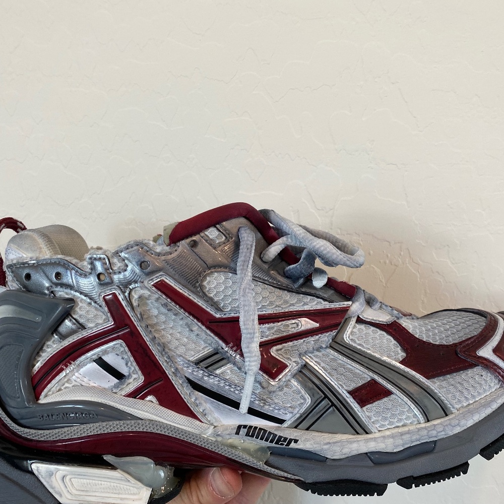 Balenciaga Runner Sneakers GRAY/BURG